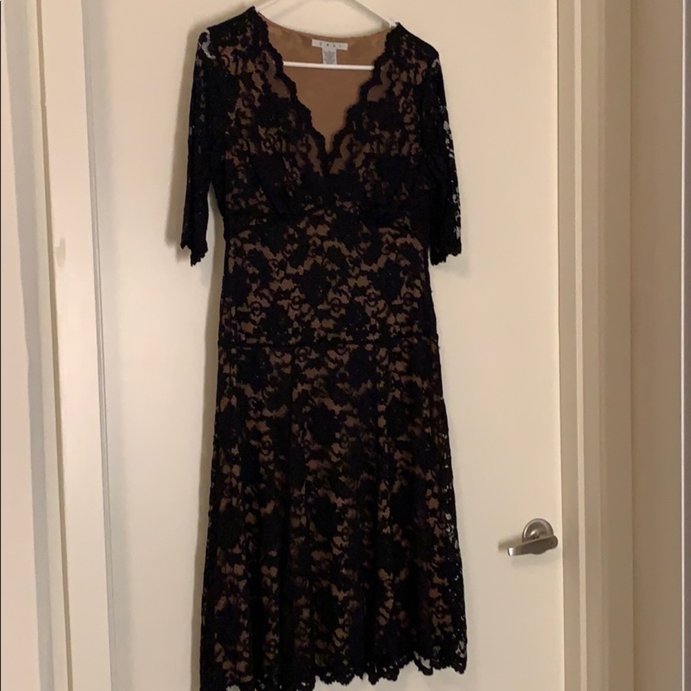 CAbi little black lace dress